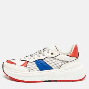 Bottega Veneta Multicolor Leather and Mesh Speedster Sneakers Size 40