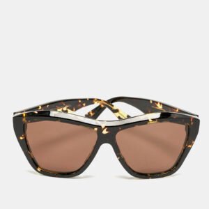 Bottega Veneta Tortoise Brown BV1092S Minimalist Cat Eye Sunglasses