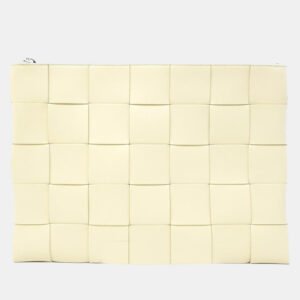 Bottega Veneta Beige Cassette Clutch