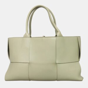 Bottega Veneta Green Leather Arco Tote Bag