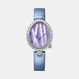 Breguet Lavender MOP 18k White Gold Reine de Naples 9818BB Women's Wristwatch 32.7 mm x 27 mm