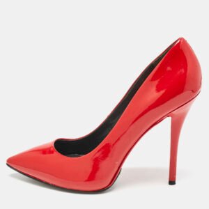 Brian Atwood Red Patent Leather Pointed Toe Pumps Size 39