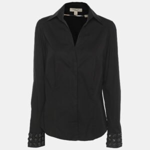 Burberry London Black Cotton Long Sleeve Shirt S