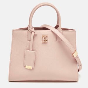 Burberry Dusky Pink Leather Mini Frances Tote
