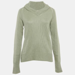 Burberry Prorsum Green Cashmere Knit Sweater M