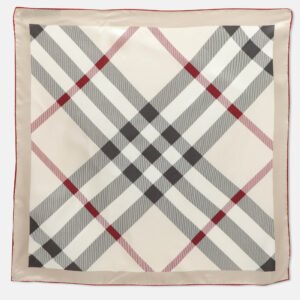 Burberry Multicolor Nova Check Print Silk Square Scarf