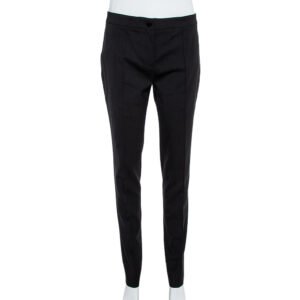 Burberry London Black Wool Blend Tailored Trousers S