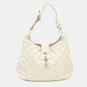 luxury-women-burberry-used-handbags-p1107073-002 Burberry White Quilted Leather Brooke Hobo