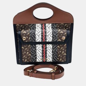 Burberry Brown PVC TB Monogram Pocket Mini Bag
