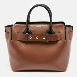 Burberry Brown/Black Leather Small Triple Stud Belt Bag