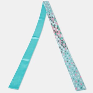 Bvlgari Aqua Green Serpenti Sequin Embellished Silk Bandeau