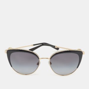 Bvlgari Black/Gold BV 6133 Cat Eye Sunglasses