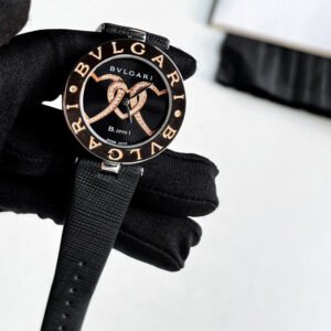 Bvlgari Black Stainless Steel BZ35BHDSGL/2 Quartz Women's Wristwatch 35 mm