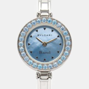 luxury-women-bvlgari-used-watches-p1156797-001-1 Bvlgari White Stainless Steel Ceramic B.Zero1 BZ23SC Quartz Women's Wristwatch 23 mm