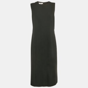 Zimmermann Cream Ramie Lyre Trim Midi Dress XS