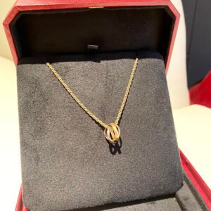 luxury-women-cartier-used-fine-jewelry-p1138051-001-1 Cartier 18K Rose Gold Diamonds Juste Un Clou Double Wrap Nail Ring Size 53