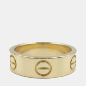 luxury-women-cartier-used-fine-jewelry-p1151131-006-1 Cartier 18K Yellow Gold Love Band Ring EU 53