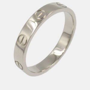 luxury-women-cartier-used-fine-jewelry-p1156817-002-1 Cartier 18K White Gold Love Ring EU 51