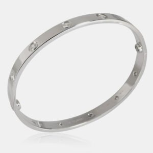 Cartier 18K White Gold 0.96 CTW Love Bracelet