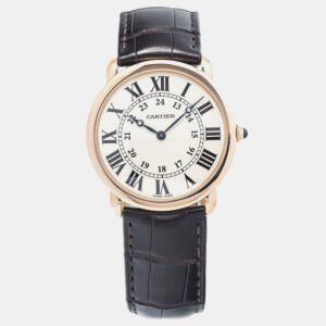 Cartier White Rose Gold Manual Winding Ronde Louis W6800251 Women's Wristwatch 36mm