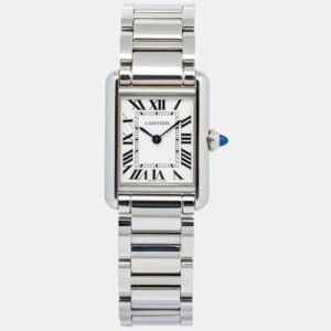 Cartier Tank Must WSTA0051 Quartz Silver Stainless Steel Women's Wristwatch 22 mm