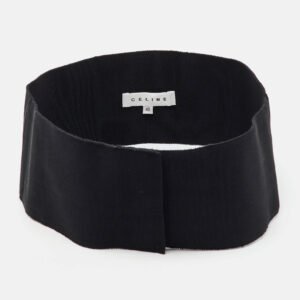Celine Black Grosgrain Waist Belt M