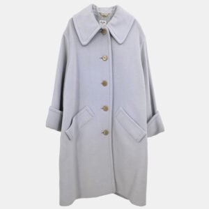 Celine Light Blue Wool Temple Coat Size 36