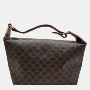 luxury-women-celine-used-handbags-p1090652-001 Celine Vintage Macadam Mini Pochette Handbag