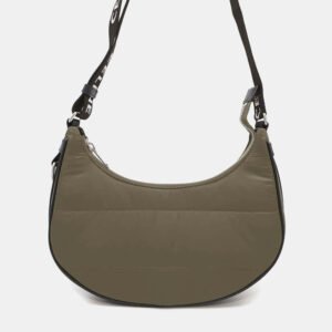 Celine Khaki Nylon Quilted Leather Ava Medium Shoulder Bag