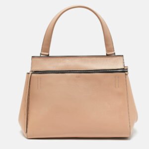 Celine Beige Leather Medium Edge Bag