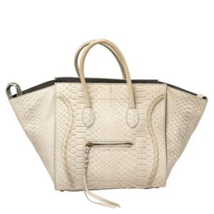 Celine Grey Python Medium Phantom Luggage Tote