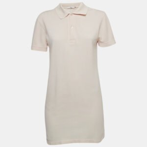 CH Carolina Herrera Light Pink Cotton Mini Polo Dress S