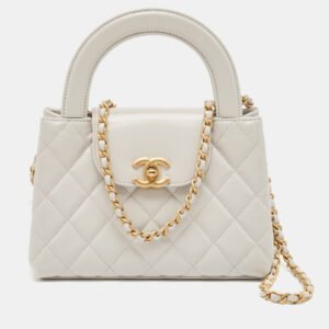 luxury-women-chanel-new-handbags-p1108942-012 Chanel Light Grey Quilted Leather Mini Kelly Bag