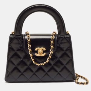 luxury-women-chanel-new-handbags-p1108945-011 Chanel Black Quilted Leather Mini Kelly Bag