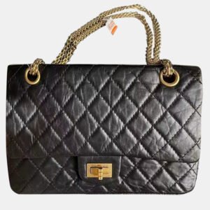 luxury-women-chanel-new-handbags-p1109576-005 Chanel Black Aged Calfskin Leather 2.55 Reissue Shoulder Bag