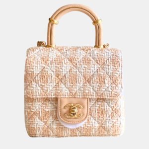Chanel Multicolor Tweed Box Handbag