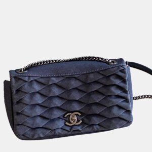 Chanel Scale Effect Denim Small CC Flap Bag