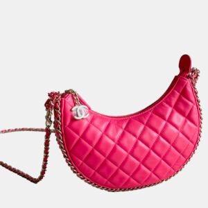 Chanel Quilted Leather CC Moon Bag