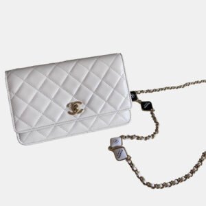 chanel woc White bag