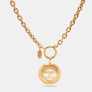 Chanel CC Gold Tone Necklace
