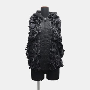 Prada Beige and Black Canvas Symbole Large Tote Bag