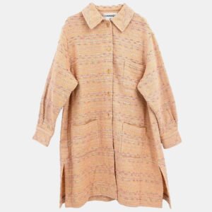 Chanel Single Breasted Jacket Pink Size 38