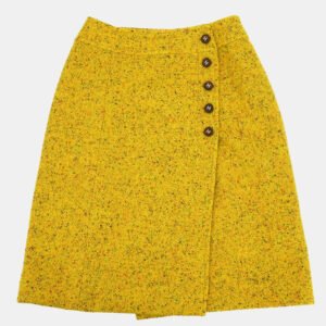 Chanel Yellow Wool Skirt Size 38