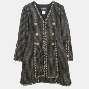 Chanel Black Tweed Coat
