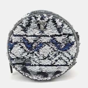 Chanel Multicolor Sequin round mini cross bag