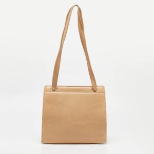Chanel Beige Caviar Leather Vintage Tote