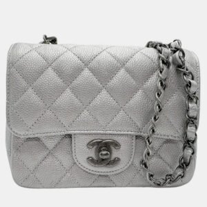 Chanel Pink Lambskin Leather Chain Clutch Shoulder Bag