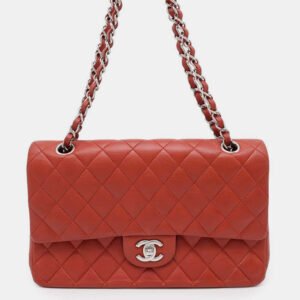 luxury-women-chanel-used-handbags-p1111167-016 Chanel Red Caviar Leather Classic Double Flap Shoulder Bag