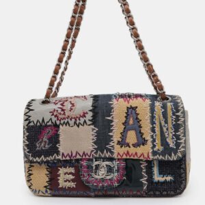 luxury-women-chanel-used-handbags-p1111172-010 Chanel Multicolor Denim Canvas Leather Patchwork Chain Shoulder Bag