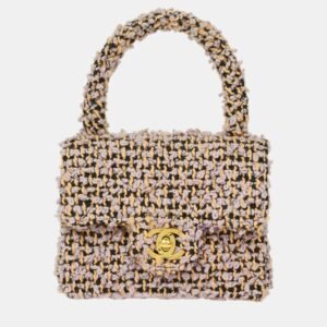 Chanel Multicolour Tweed Mini Square Handbag